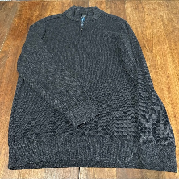 Robert graham sweater wool blend 1/4 zip - Picture 9 of 9